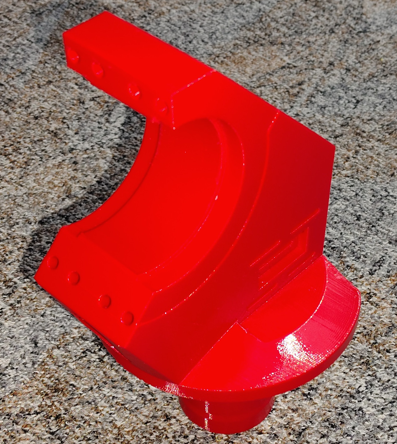 Gedruckte Teile vom Schultergelenk lose Seite beide Flanken