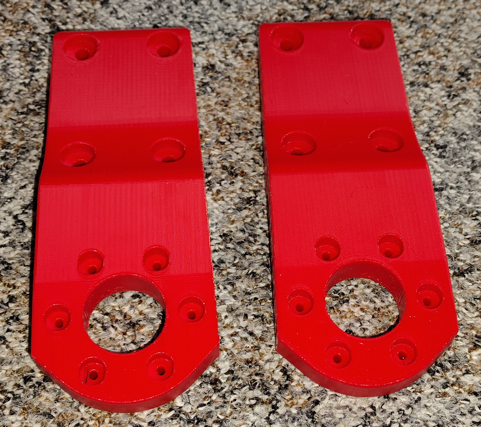 Gedruckte Teile vom Schultergelenk lose Seite beide Flanken