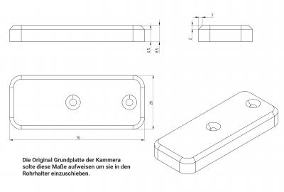 Flexibler Kameraadapter – stabil an Gewächshausstangen, ideal für IP-Kameras.